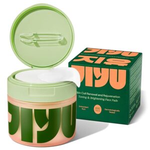 JiYu Toning Polish Pads - Korean Skincare for Dark Spots, 100 Count